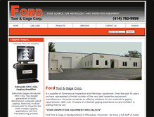 Tablet Screenshot of fordtoolandgage.com